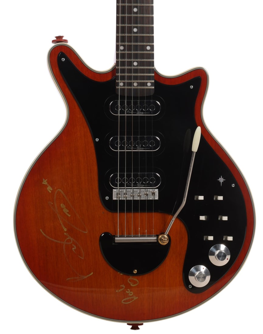 QUEEN - Brian May-Autographed Customised BMG Special Honey Burst Guitar (1 of 4)