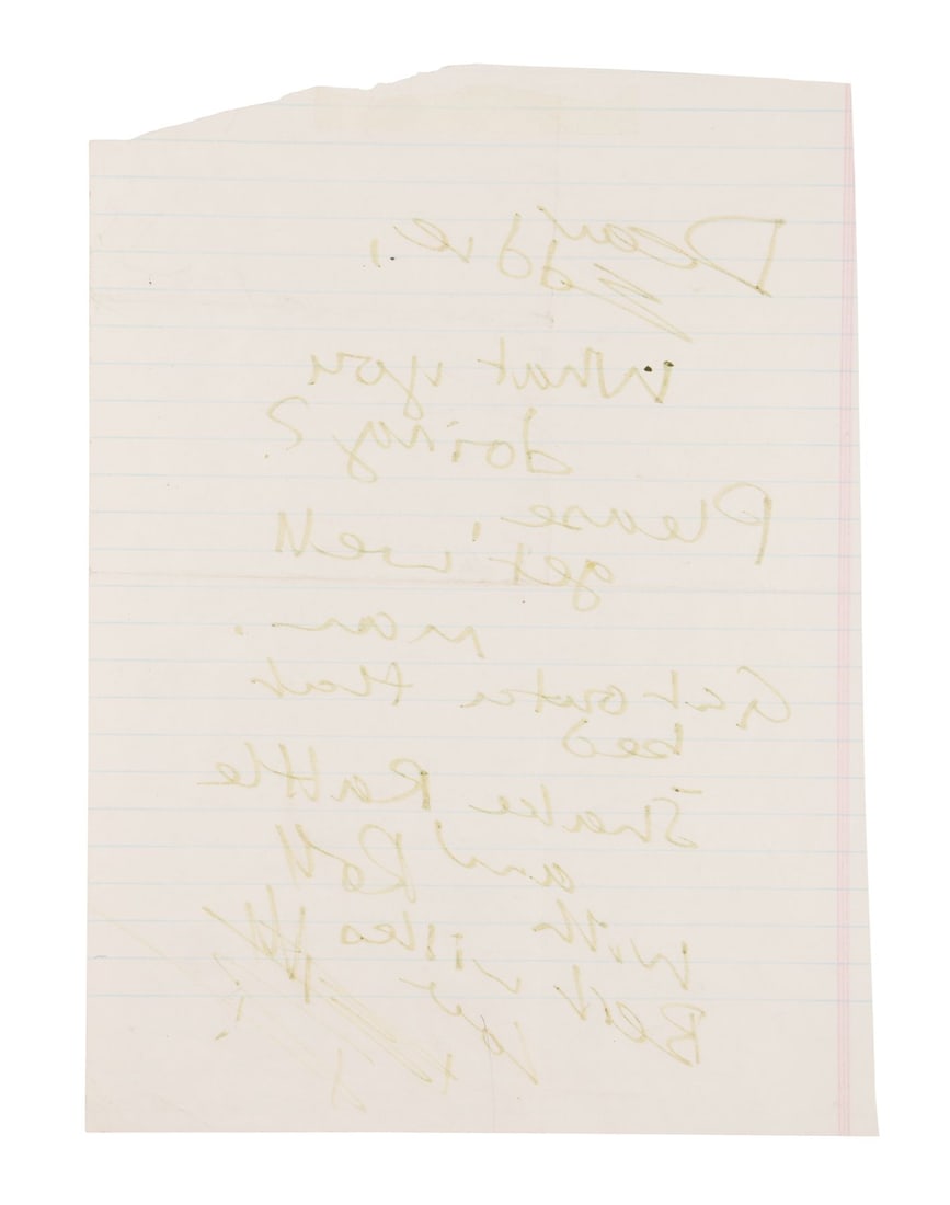 ROLLING STONES, THE - Keith Richards Handwritten Letter to Eddie Germano (1 of 2)