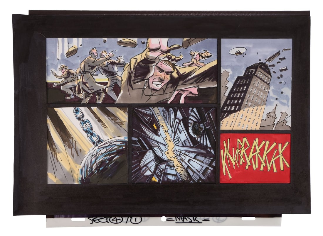 HOLD ME, THRILL ME, KISS ME, KILL ME - U2 (1995) - Original Key Master Setup and Comic-Panel (1 of 3)