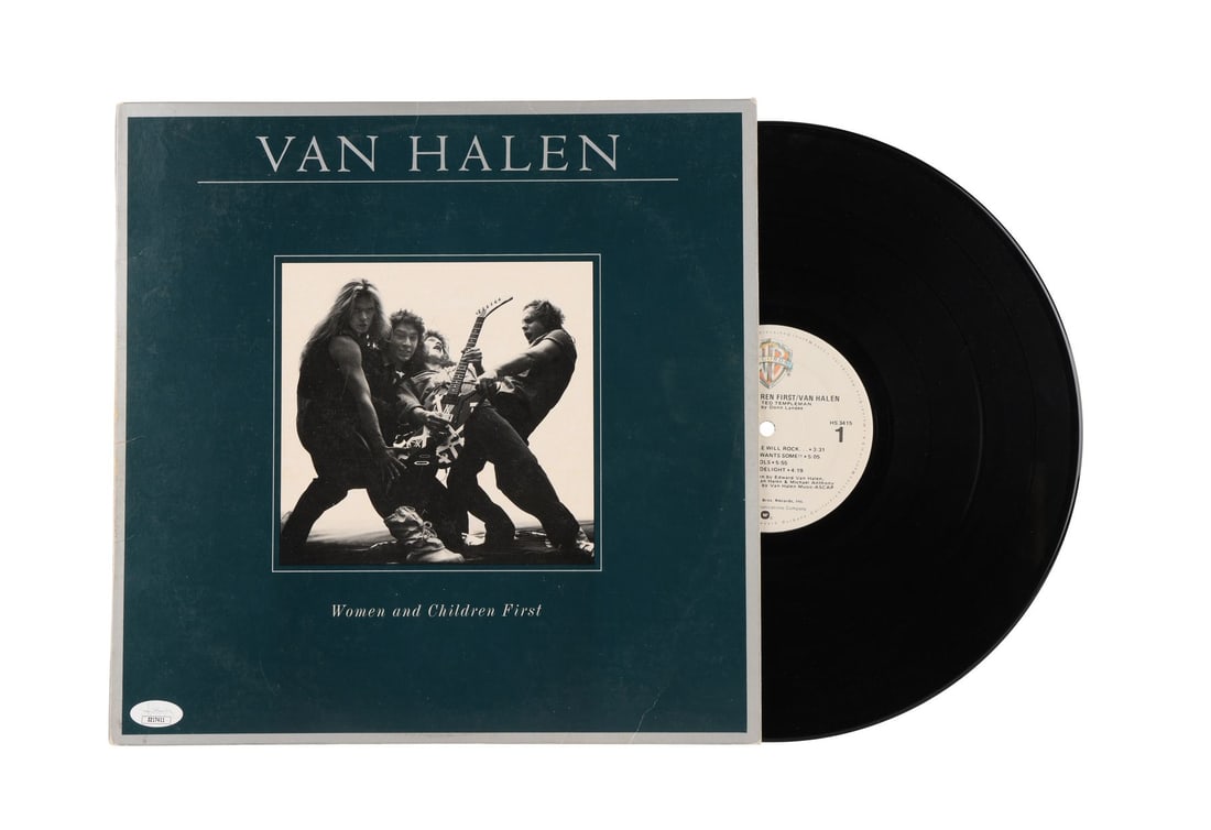 VAN HALEN - Eddie Van Halen, Alex Van Halen, Michael Anthony and David Lee Roth-Autographed Women (1 of 3)