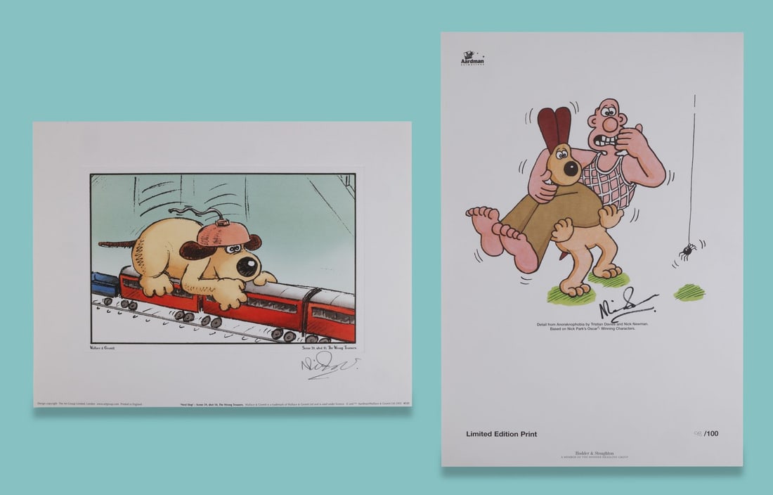 WALLACE & GROMIT: THE WRONG TROUSERS (1993) - Fine Print of Storyboard Frame and Limited Edition: WALLACE & GROMIT: THE WRONG TROUSERS (1993) - Fine Print of Storyboard Frame and Limited Edition Print Signed by Nick Park A fine print of a storyboard frame from the production of four-time Academy A
