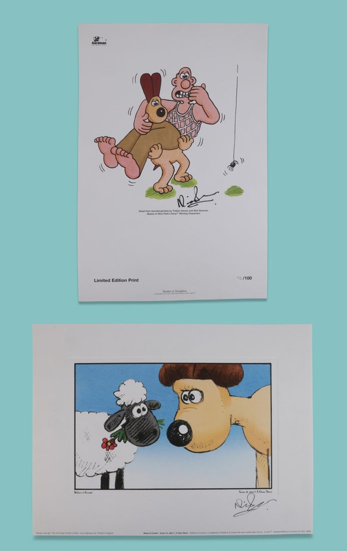 WALLACE & GROMIT: A CLOSE SHAVE (1995) - Fine Print of Storyboard Frame and Limited Edition Print: WALLACE & GROMIT: A CLOSE SHAVE (1995) - Fine Print of Storyboard Frame and Limited Edition Print Signed by Nick Park A fine print of a storyboard frame from the production of four-time Academy Award 