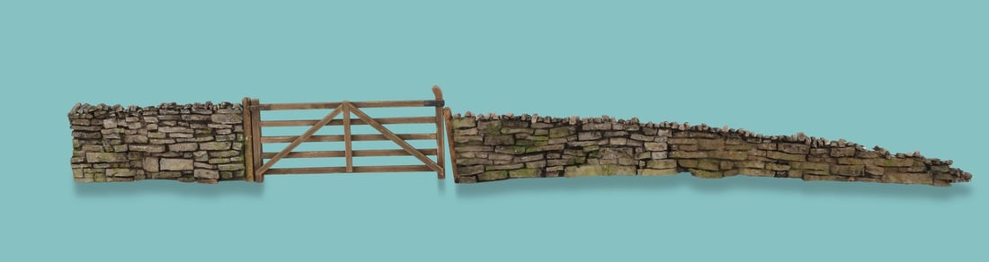 SHAUN THE SHEEP (TV SERIES, 2007-2025) - Dry Stone Walls and Gate (1 of 4)