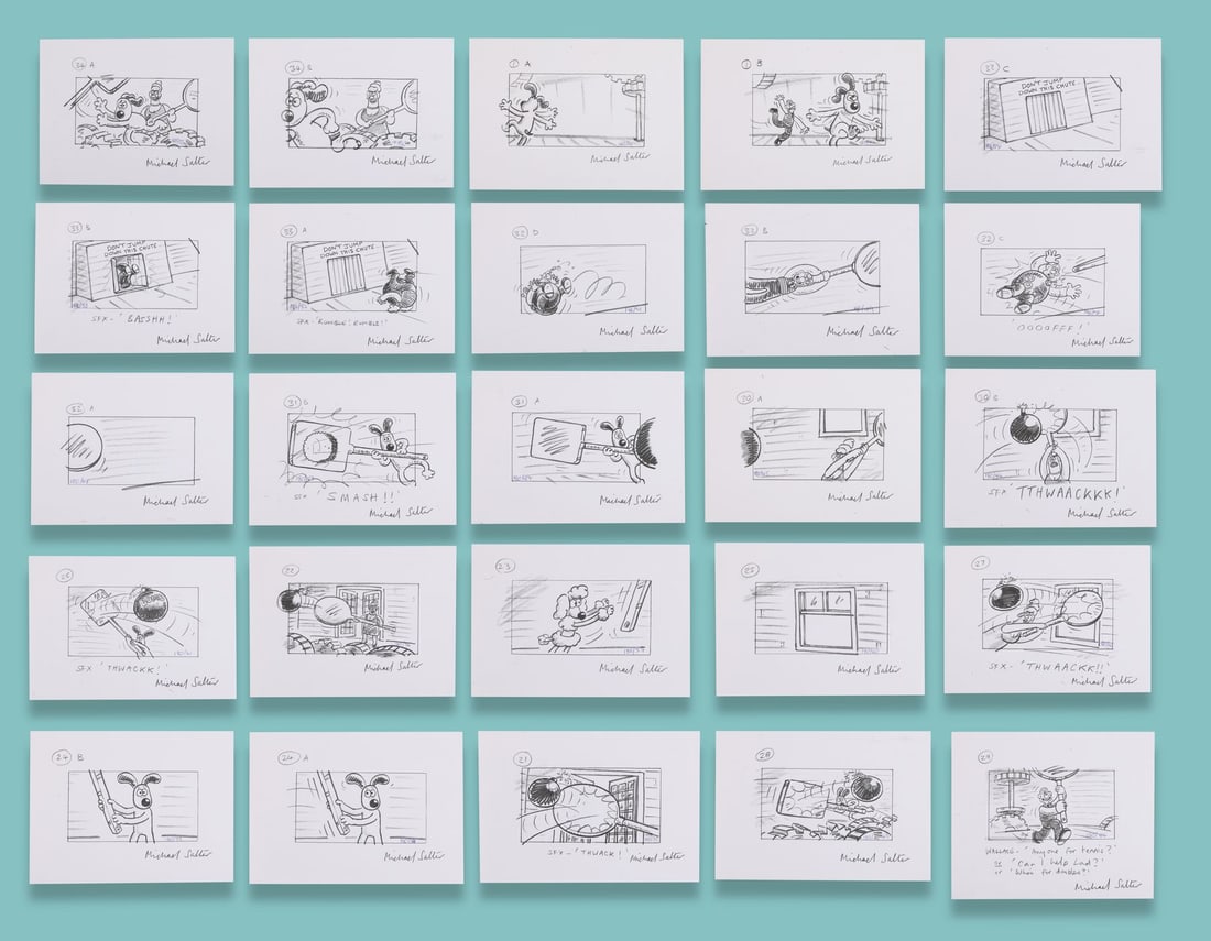 WALLACE & GROMIT: A MATTER OF LOAF AND DEATH (2008) - Collection of 25 Printed Production (1 of 4)