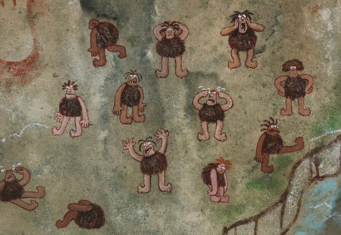 EARLY MAN (2018) - Cave Paintings Slab of the Stone Age Left Behind (1 of 4)