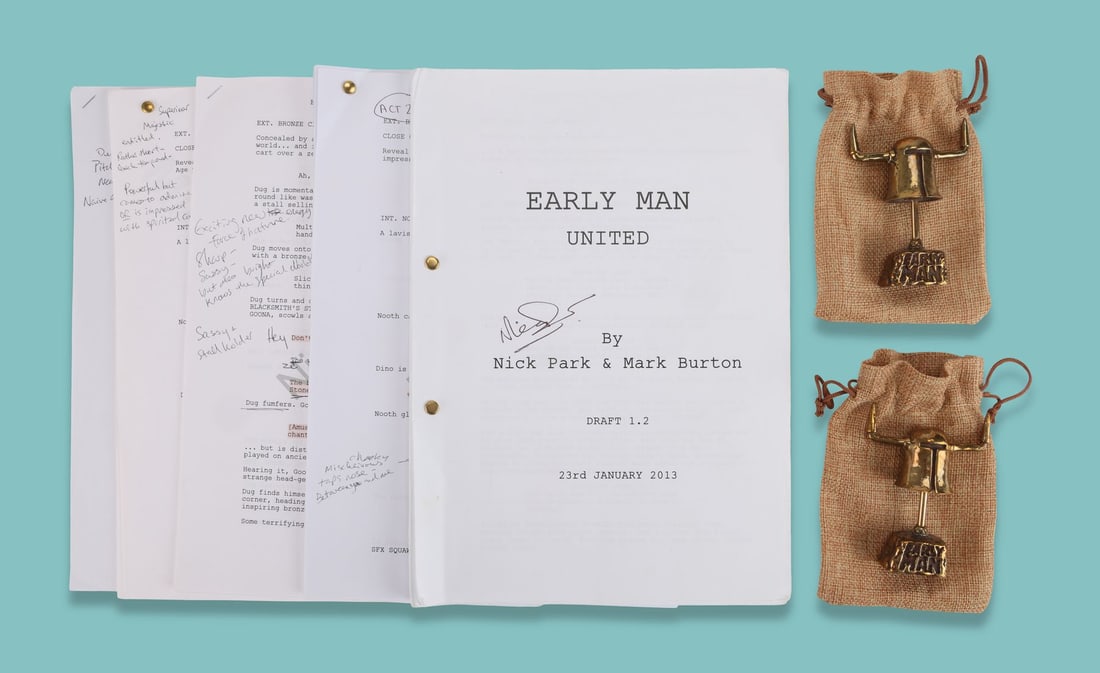 EARLY MAN (2018) - Nick Park, Tom Hiddleston, Eddie Redmayne, Maisie Williams and Miriam Margolyes' (1 of 4)