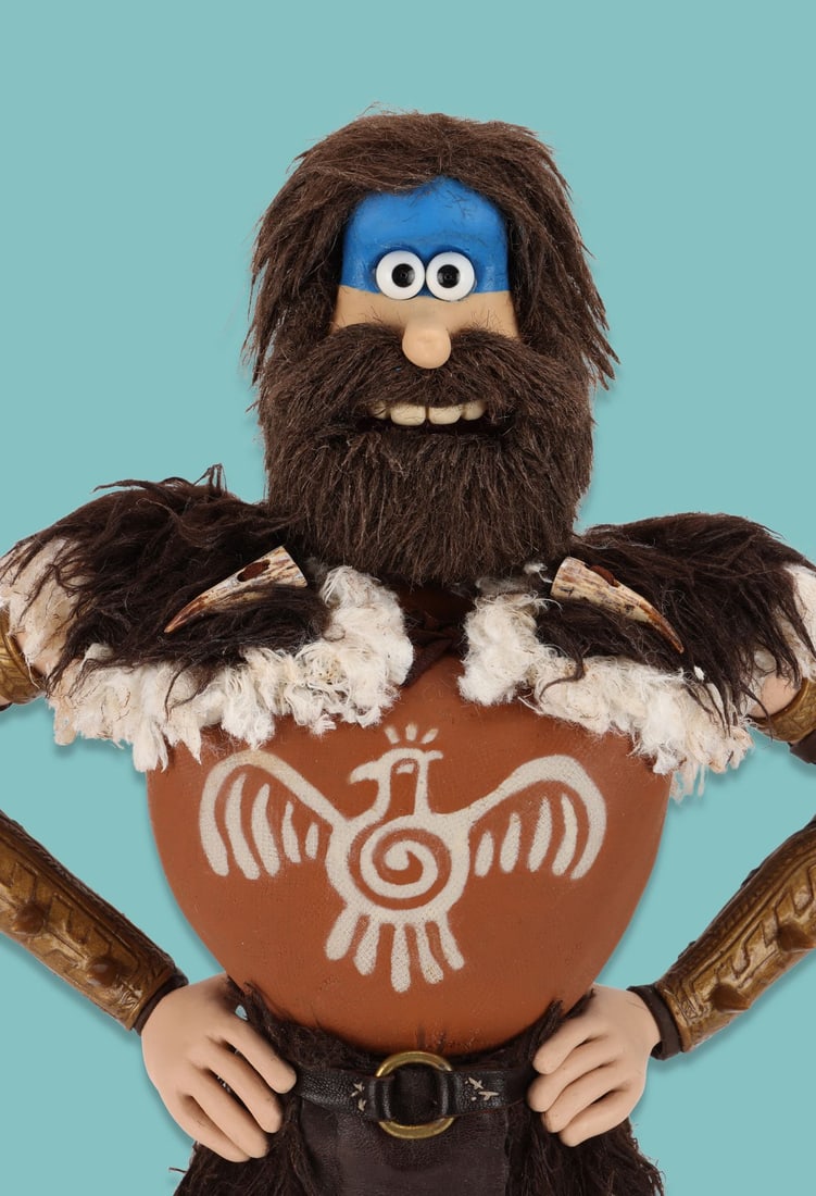 EARLY MAN (2018) - Saxon Giants Football Team Player Stop-Motion Puppet: EARLY MAN (2018) - Saxon Giants Football Team Player Stop-Motion Puppet A Saxon Giants football team player stop-motion puppet from Nick Park’s Early Man. Dug accidentally found himself lining up fo