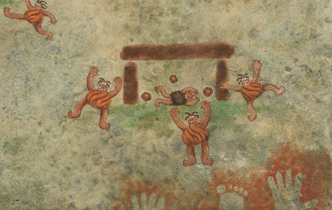 EARLY MAN (2018) - Cave Paintings Slab of the Stone Age Getting Thrashed (1 of 4)