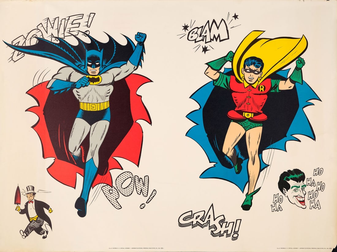 DC COMICS: BATMAN & ROBIN - Uncut DC Comics Poster (54" x 40.5"); Very Fine Rolled (1 of 1)