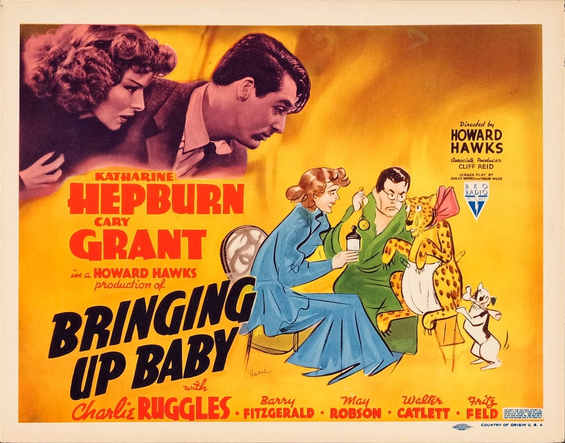 BRINGING UP BABY - Title Lobby Card (11" x 14"); Very Fine+ (1 of 1)