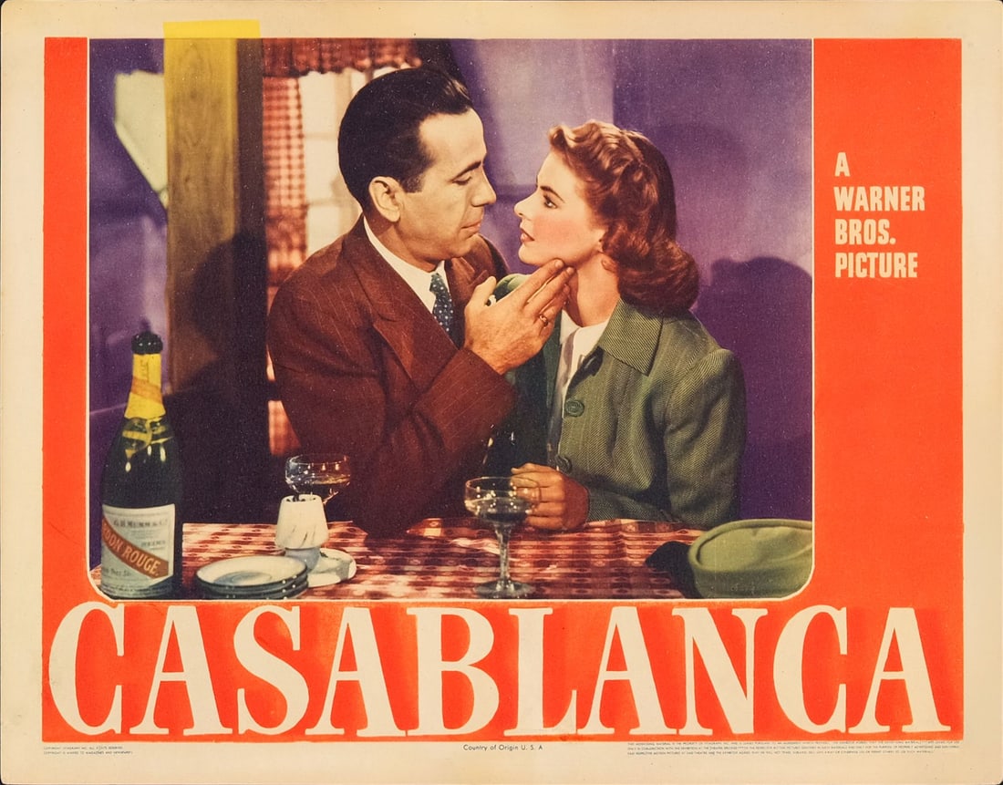 CASABLANCA - Lobby Card (11" x 14"); Very Fine+ (1 of 1)