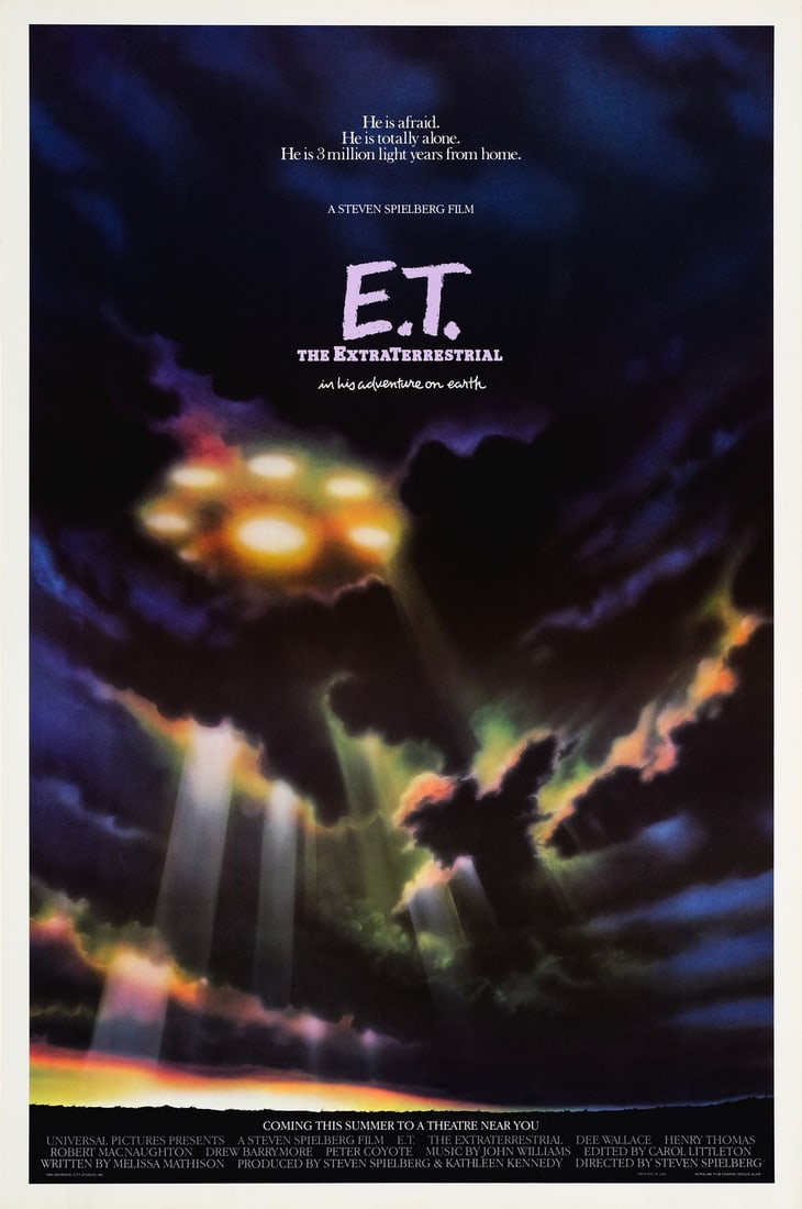 E.T. THE EXTRA-TERRESTRIAL - One Sheet (27" x 41"); Advance; Very Fine+ Rolled (1 of 1)