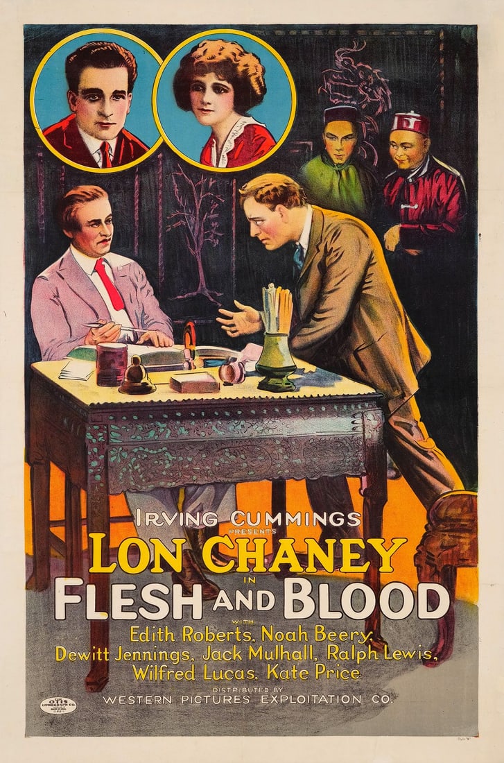 FLESH AND BLOOD - One Sheet (27" x 40.5"); Style B, Stone Lithograph; Fine+ on Linen (1 of 1)