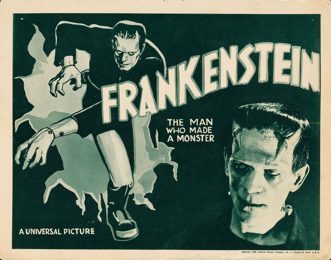 FRANKENSTEIN - Title Lobby Card (11" x 14"); Very Fine (1 of 1)