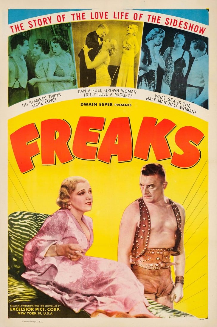 FREAKS - One Sheet (27" x 41"); Very Fine+ on Linen (1 of 1)