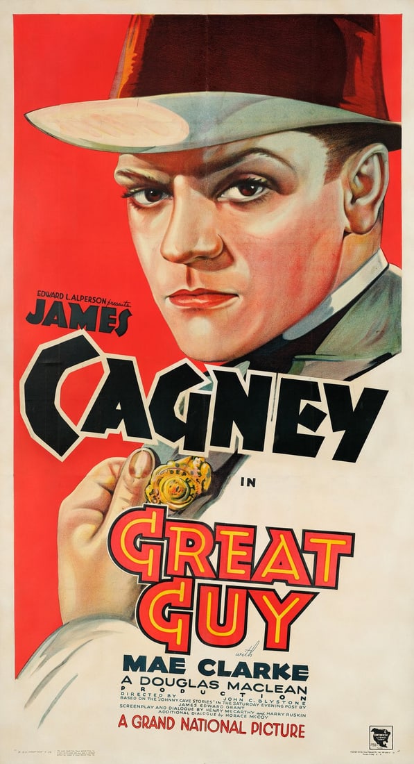 GREAT GUY - Three Sheet (41" x 75"); Stone Lithograph; Fine+ on Linen (1 of 1)