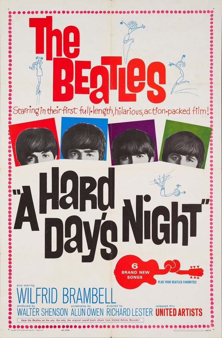 A HARD DAY'S NIGHT - One Sheet (27" x 41"); Near Mint Folded (1 of 1)