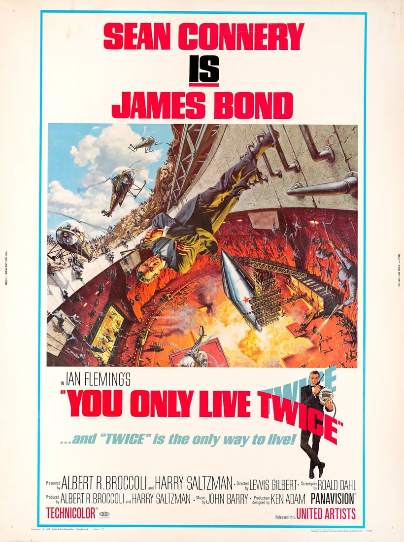 JAMES BOND: YOU ONLY LIVE TWICE - 30 x 40; Style A; Very Fine+ Rolled (1 of 1)