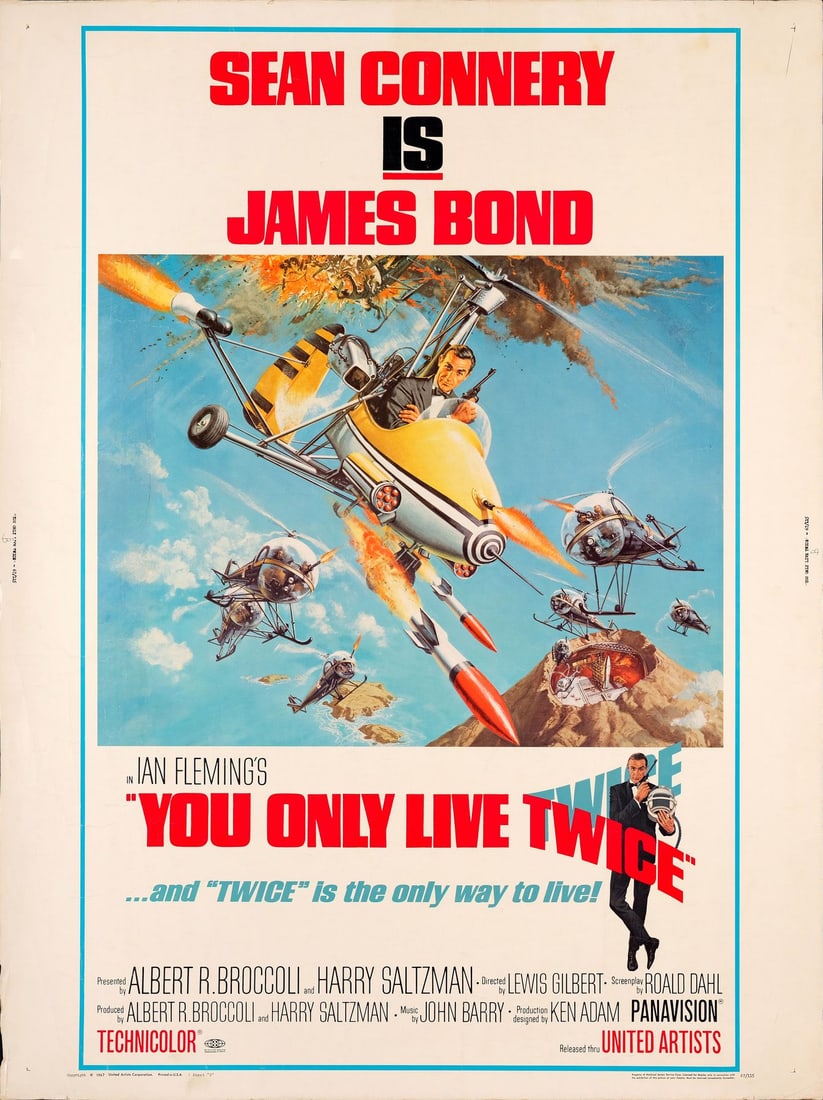 JAMES BOND: YOU ONLY LIVE TWICE - 30 x 40; Style B; Very Fine- Rolled (1 of 1)