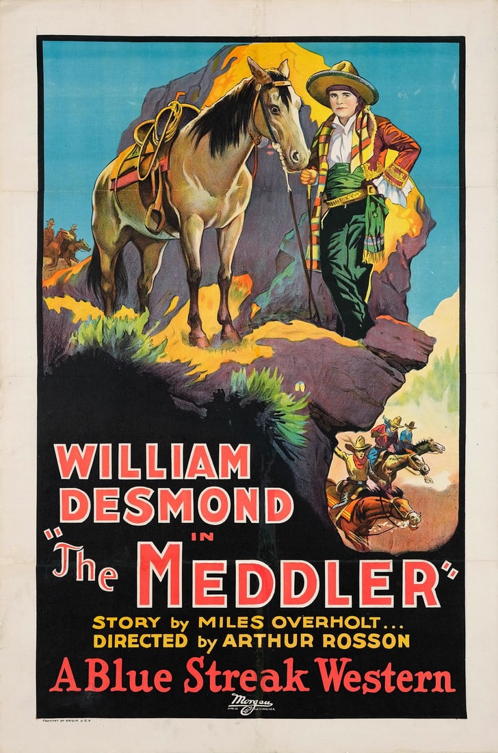 THE MEDDLER - One Sheet (27" x 41"); Stone LIthograph; Fine+ on Linen (1 of 1)