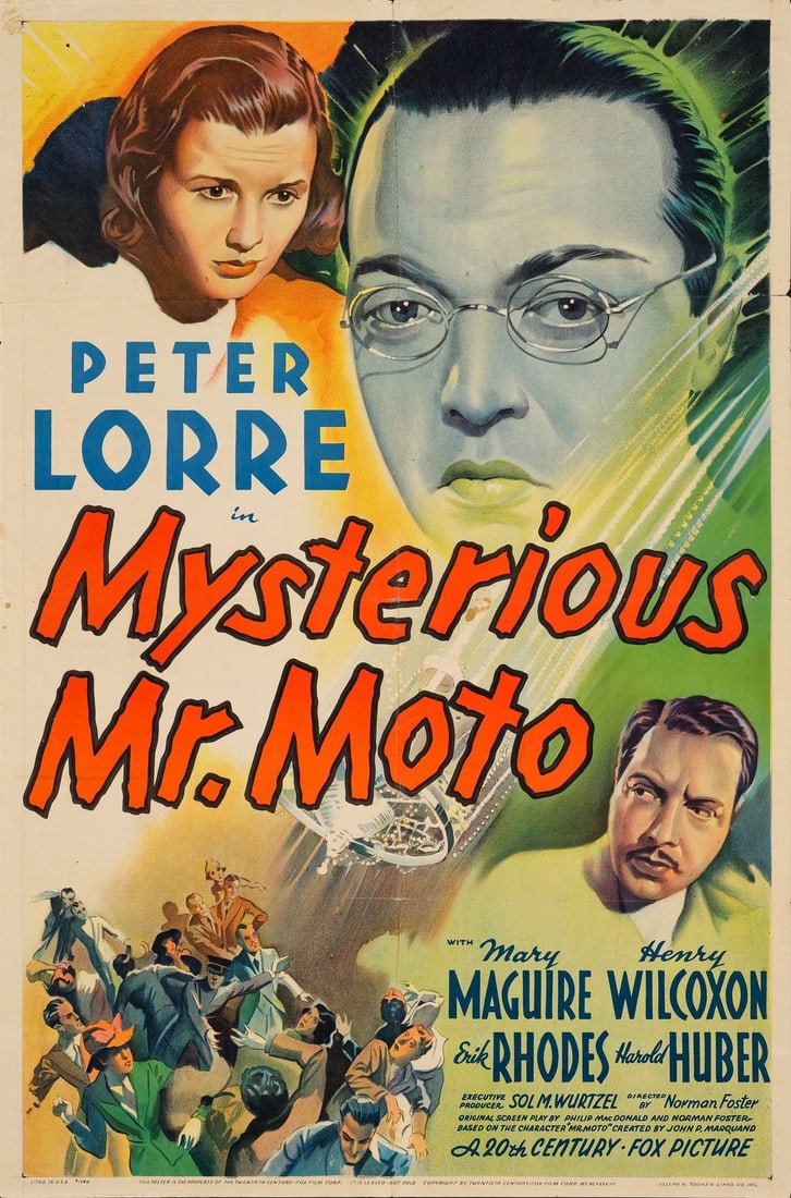 MYSTERIOUS MR. MOTO - One Sheet (27" x 41"); Stone Lithograph; Very Fine- Folded (1 of 1)