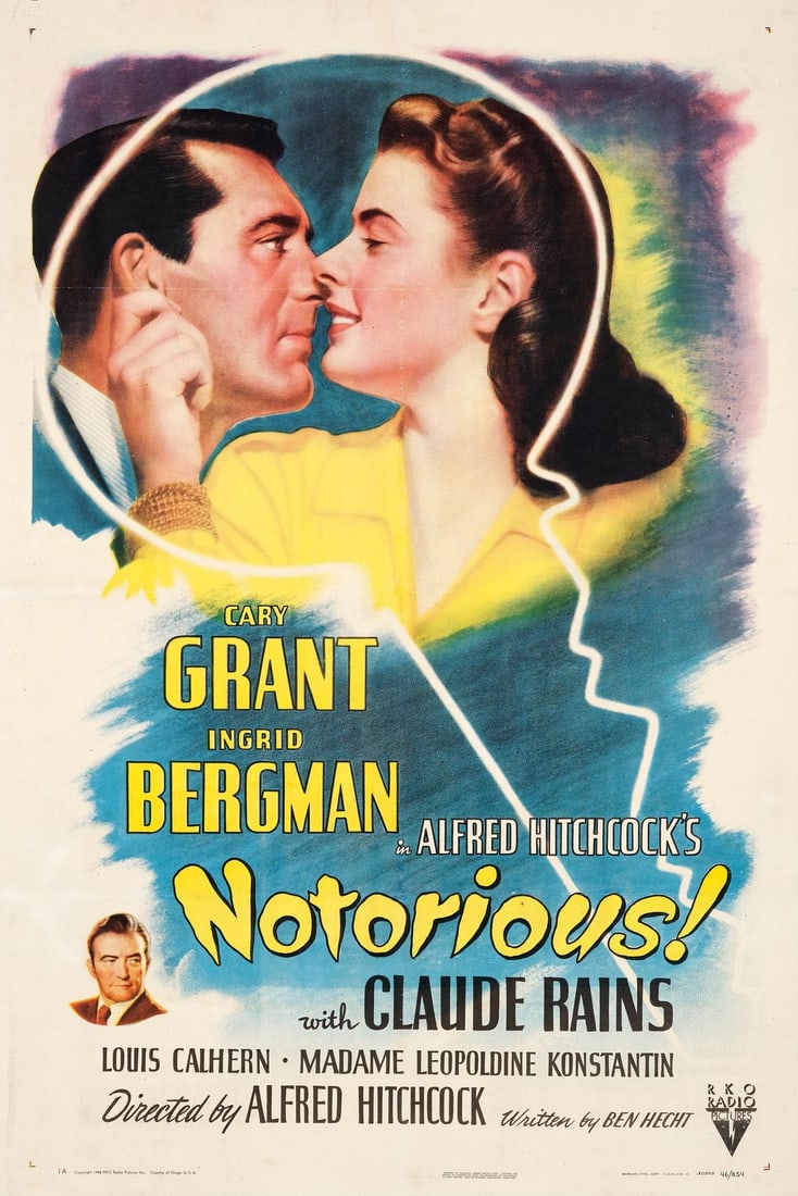 NOTORIOUS - One Sheet (27" x 41"); Style A; Very Fine on Linen (1 of 1)