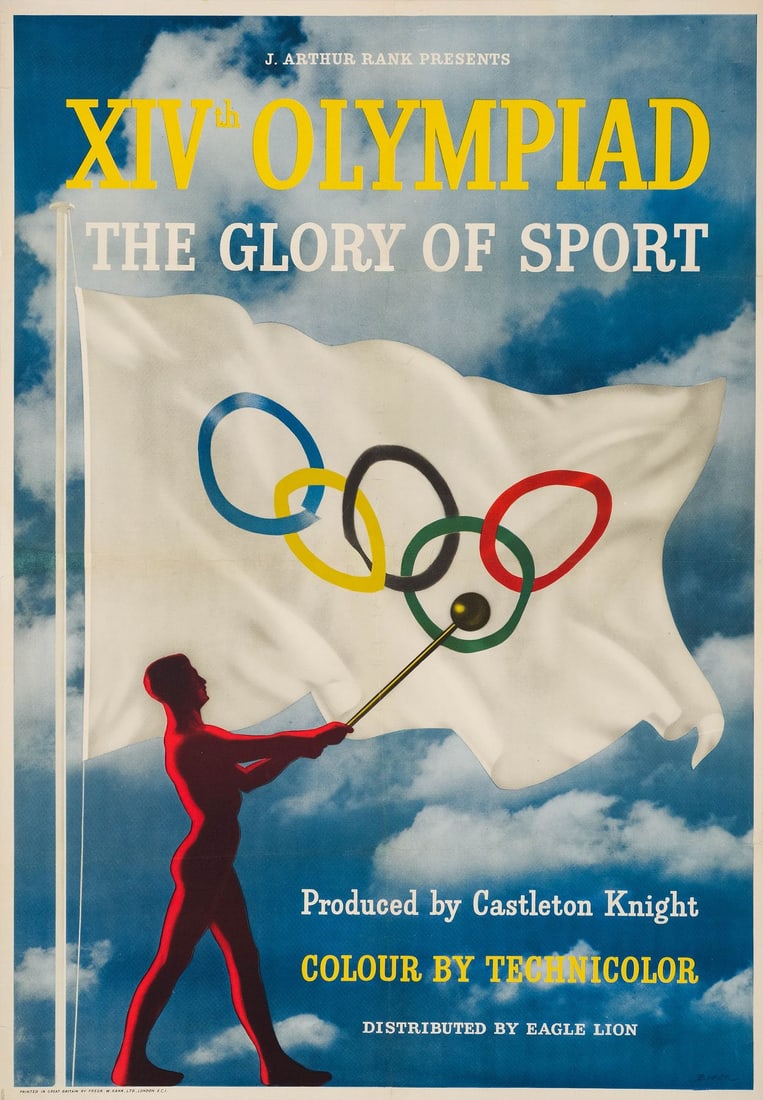 XIVTH OLYMPIAD-THE GLORY OF SPORT - British One Sheet (27.5" x 39.75"); Country-of-Origin; Very (1 of 1)