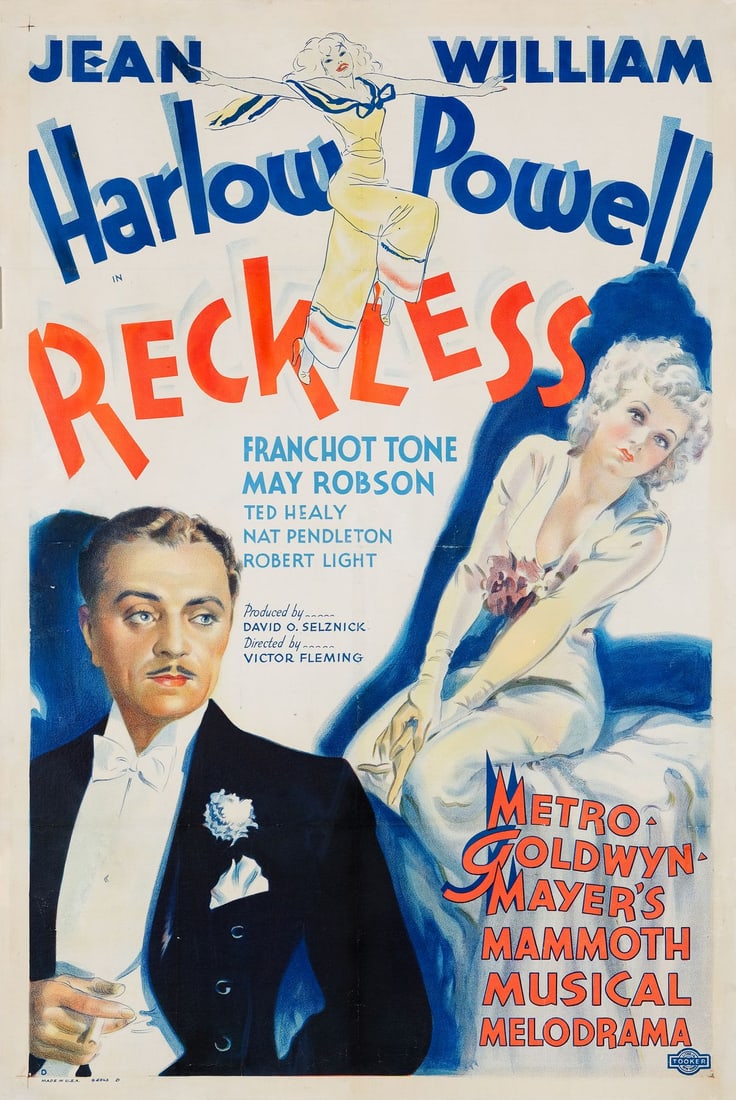 RECKLESS - One Sheet (27.25" x 41.25"); Style D; Fine- on Linen (1 of 1)