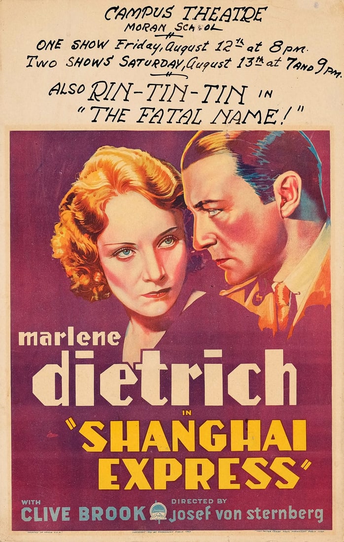 SHANGHAI EXPRESS - Window Card (14" x 22"); Very Fine+ (1 of 1)