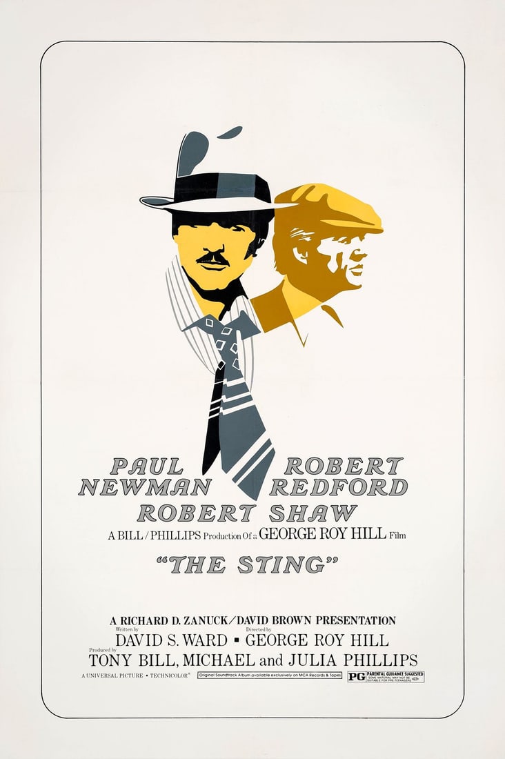 THE STING - One Sheet (27" x 41"); International Style; Very Fine- on Linen (1 of 1)