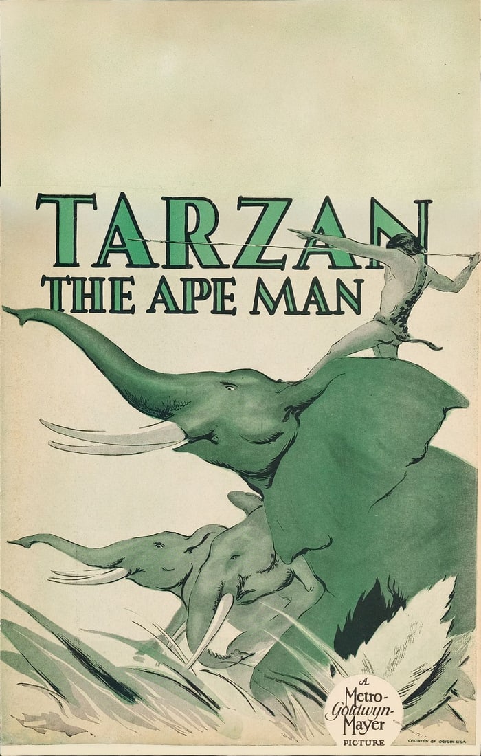 TARZAN THE APE MAN - Window Card (14" x 22"); Fine+ (1 of 1)