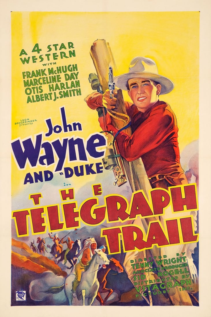 THE TELEGRAPH TRAIL - One Sheet (27" x 41"); Stone Lithograph; Very Fine+ on Linen (1 of 1)