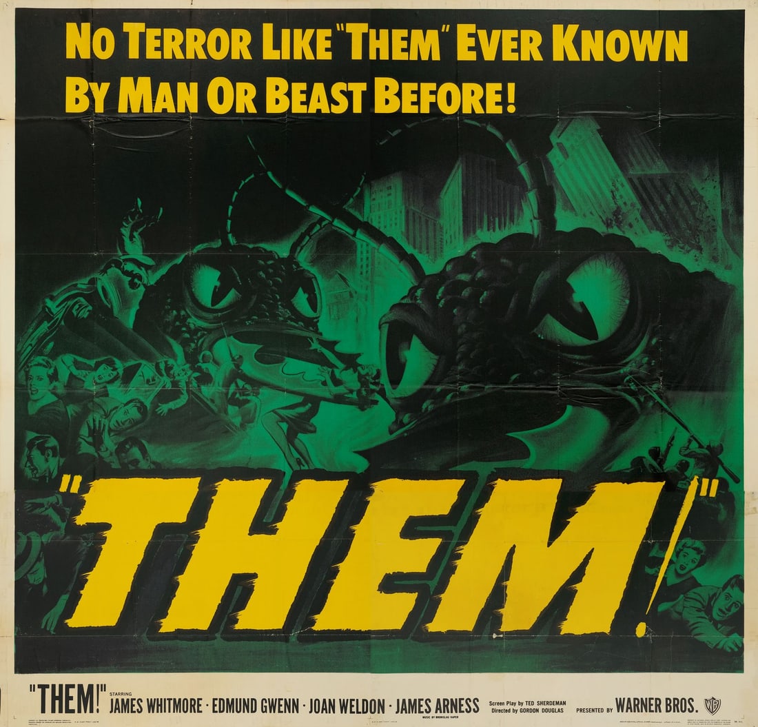 THEM! - Six Sheet (80" x 79"); The Collection of the Late J. Stephen Ryan; Fine+ Folded (1 of 1)