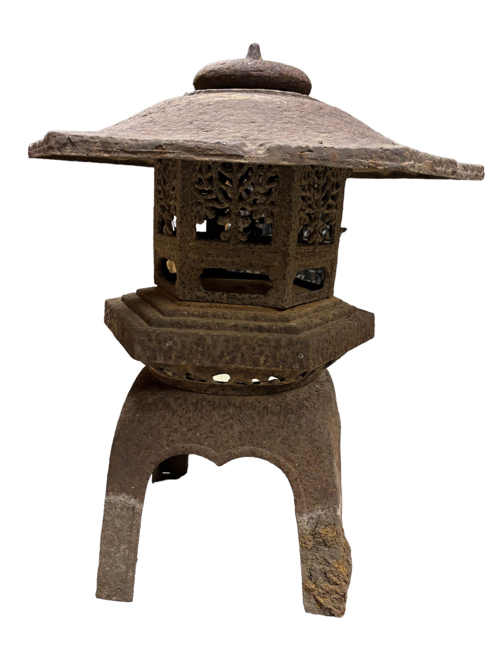 Japanese Iron Garden Pagoda Lantern (1 of 6)
