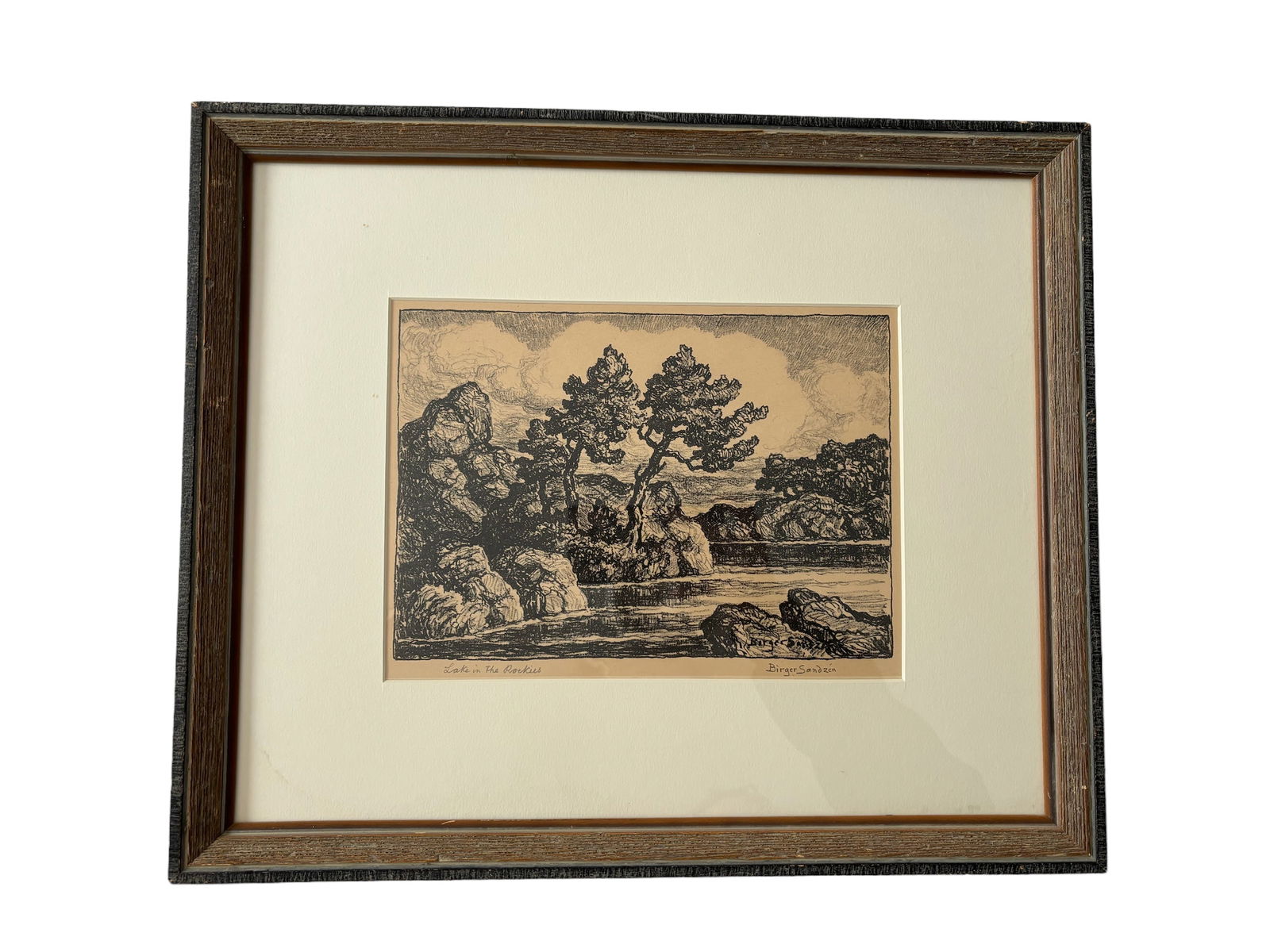 Lake in the Rockies by Birger Sandzen (1 of 4)