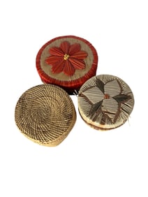 Contemporary Handmade Native American Lidded Baskets