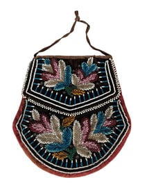 Iroquois (Haudenosaunee) Beaded Tourist Purse