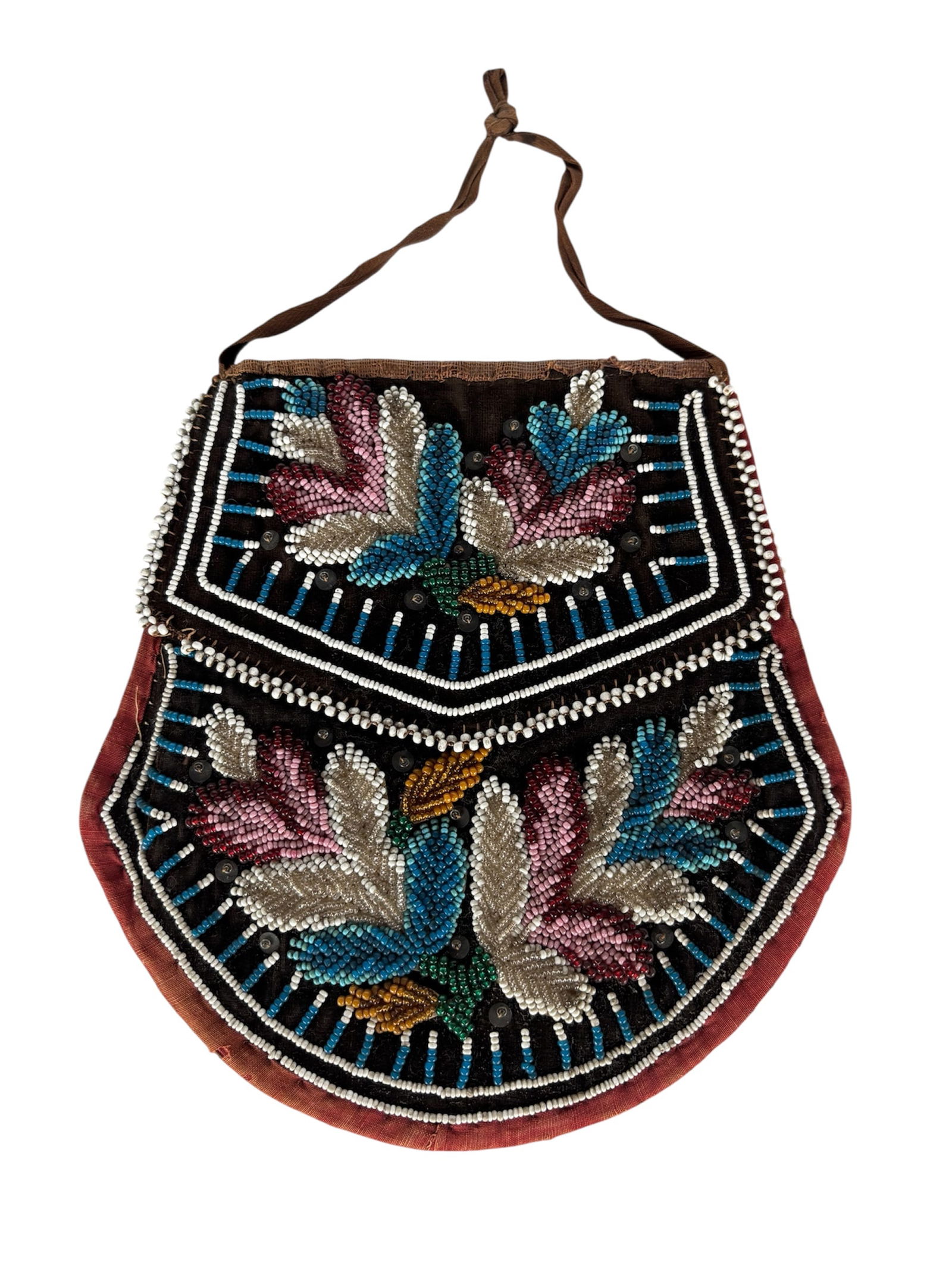 Iroquois (Haudenosaunee) Beaded Tourist Purse (1 of 6)