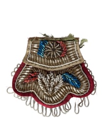 Iroquois (Haudenosaunee) Beaded Tourist Purse