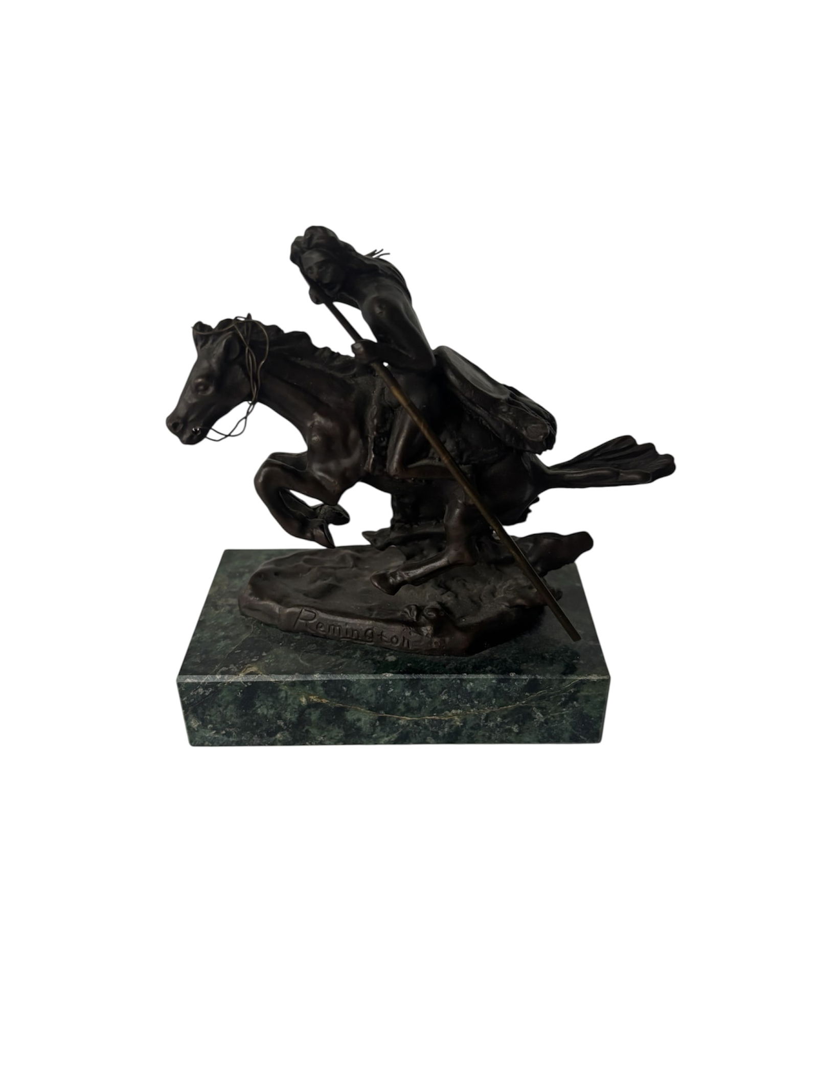 Reproduction of Frederic Remington "The Cheyenne" Miniature Bronze (1 of 8)
