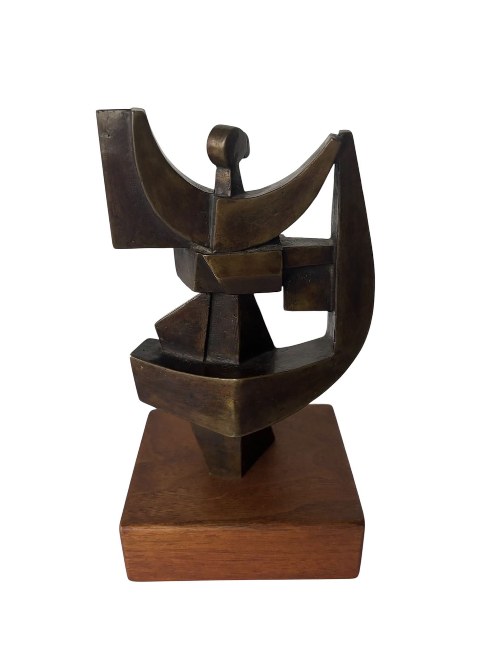 Prairie Banner Cubist Bronze by Jim Bass (1 of 6)