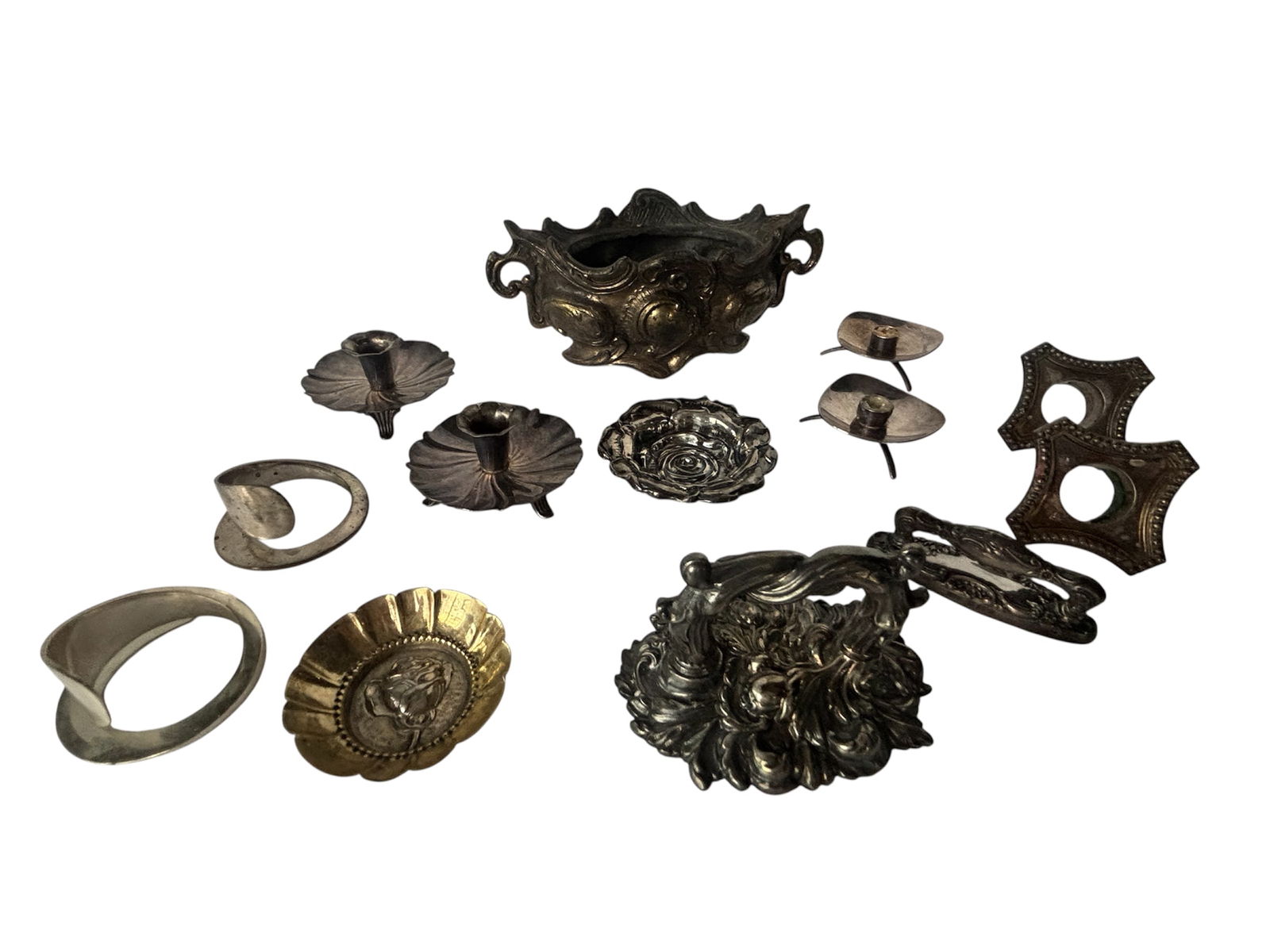Collection of Sterling Pieces & Silver Plate Accents (1 of 14)