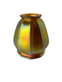 Steuben Gold Aurene Art Glass Lampshade