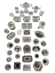 Assorted Victorian Glass Salt Cellars & Dips