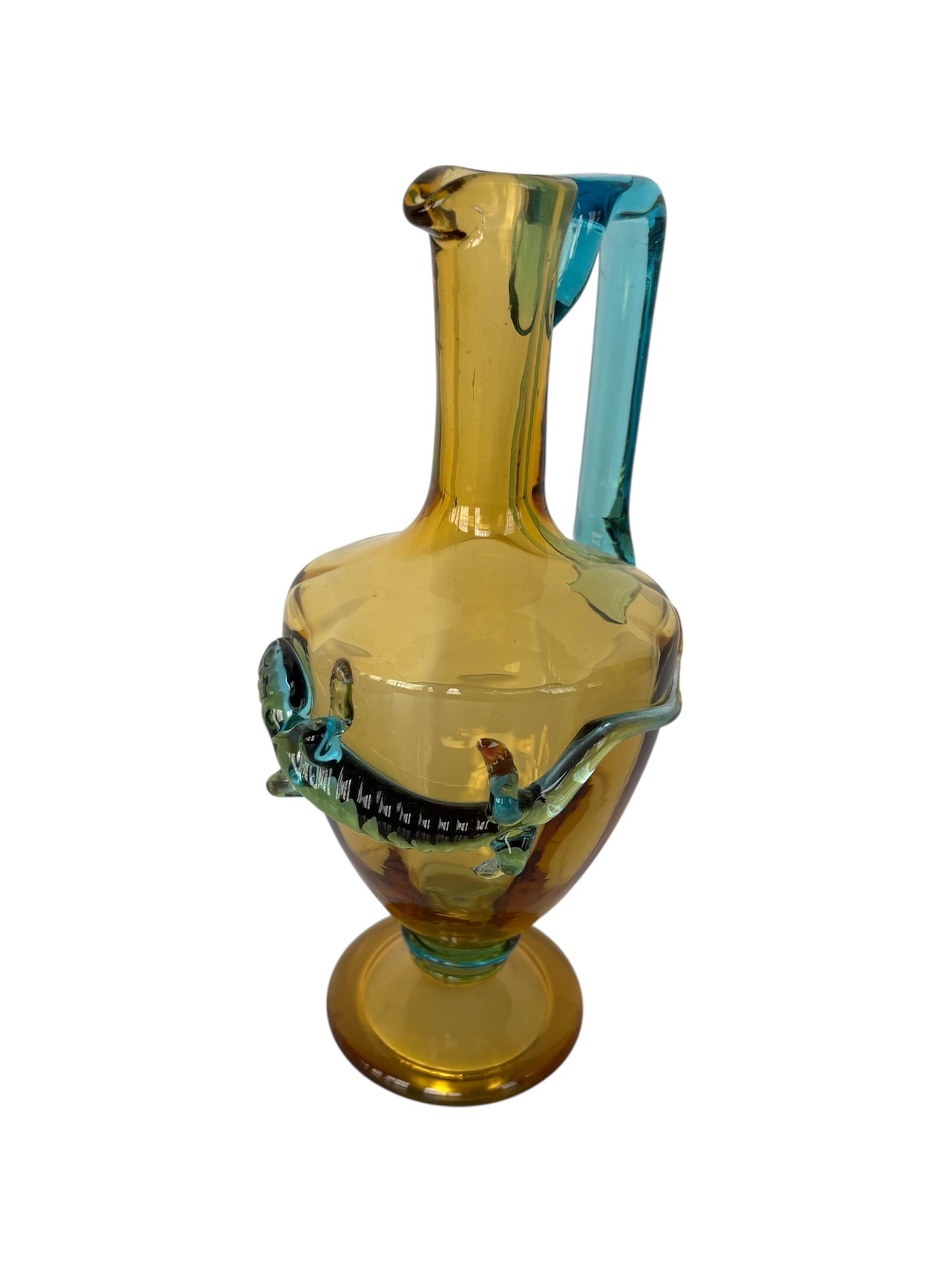Bohemian Art Glass Pitcher (1 of 8)