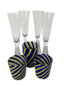 Artland Glass "Honeycomb" Champagne Flutes and More