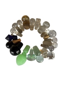 Antique Glass Perfume Bottle Stoppers