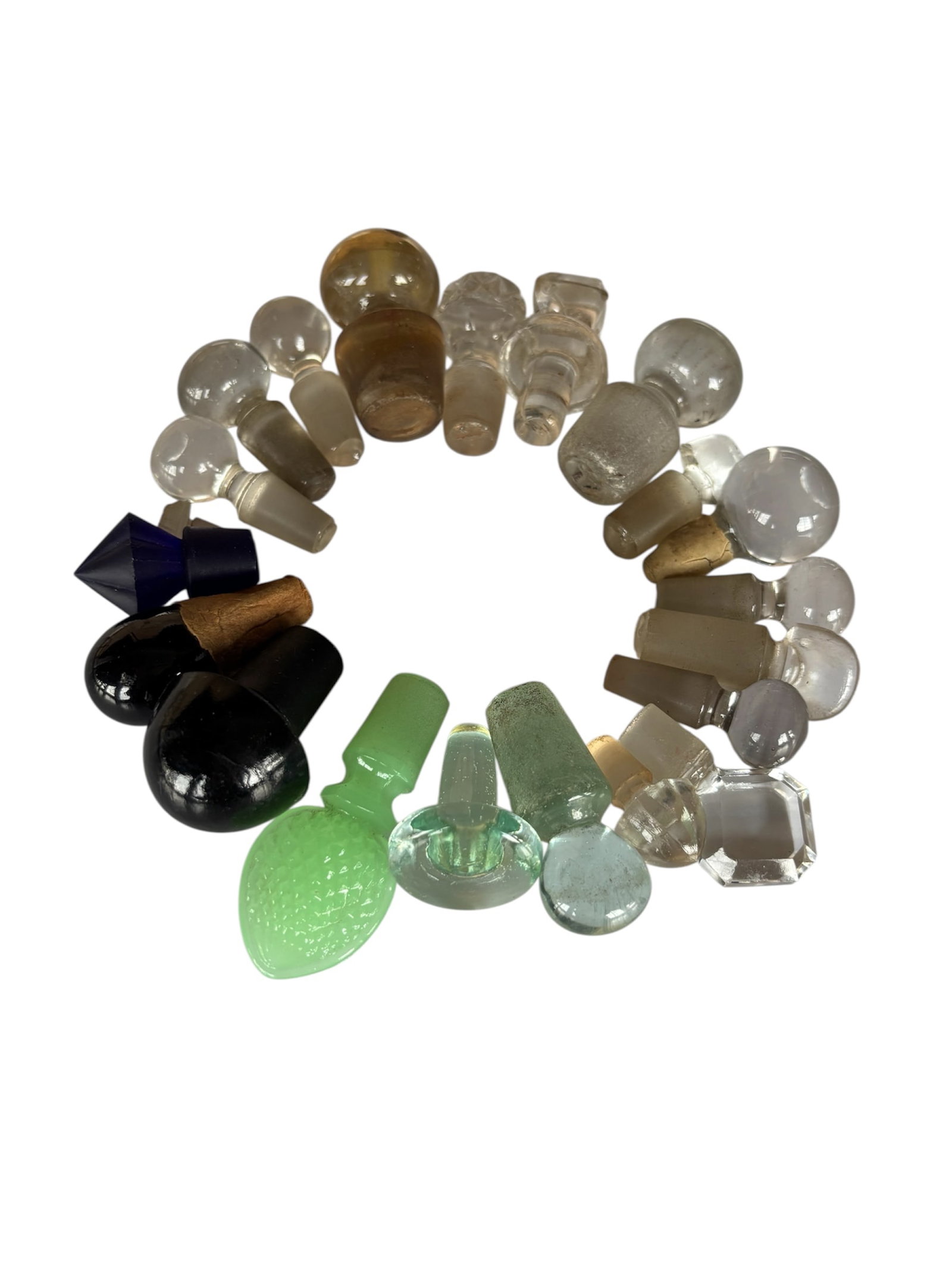 Antique Glass Perfume Bottle Stoppers (1 of 5)