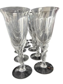 Faberge "Kissing Doves" Stemware