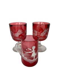 Steuben "Thistle" Water Goblets and More